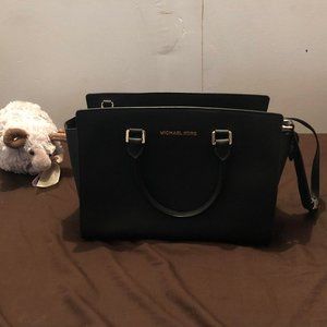 Michael Kors Selma Satchel Purse / sacoche (Large)